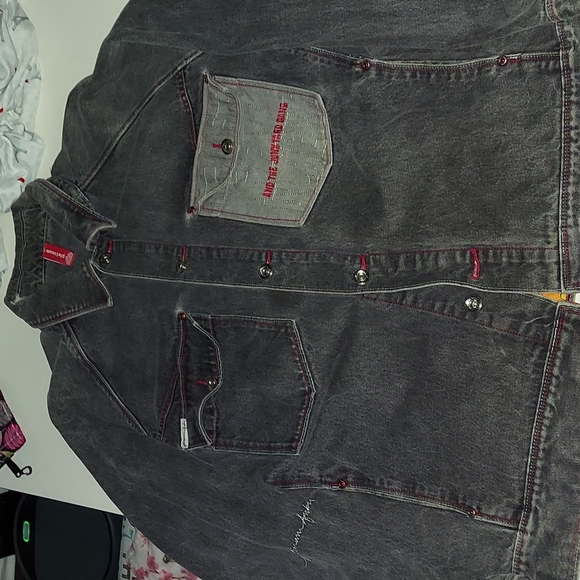 Fubu Fat Albert and the Junkyard Gang black denim jacket XL - Picture 2 of 5